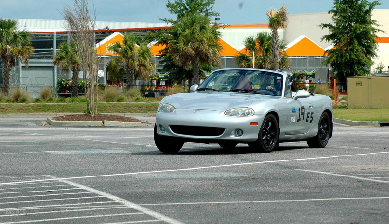 The exact same set of Dunlop Z2*s on borrowed wheels for an autocross.